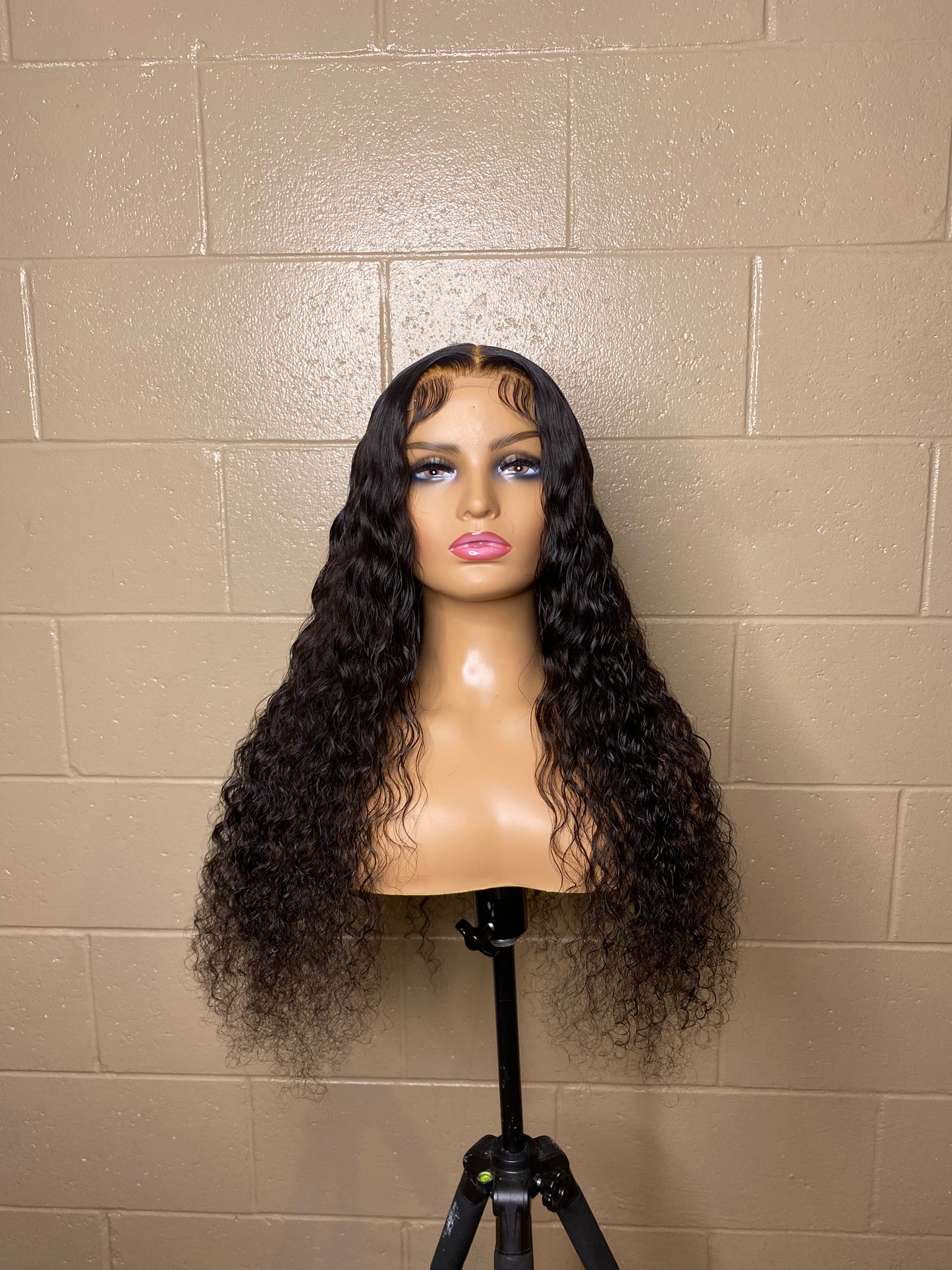 Middle Part Deepwave Wig